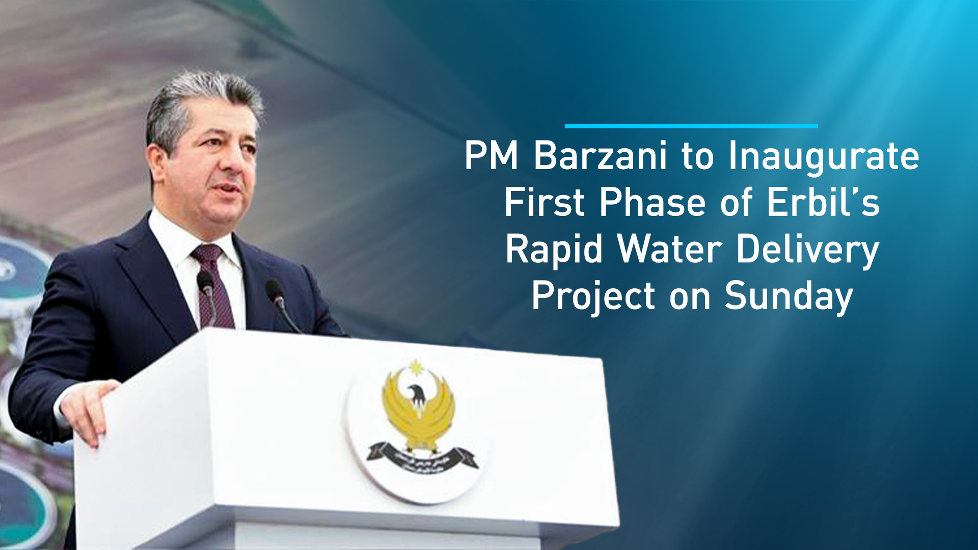Kurdistan Region Prime Minister Masrour Barzani. (Graphics: Kurdistan24)
