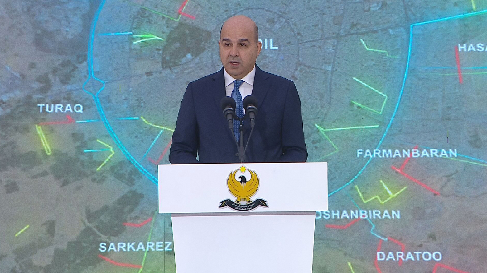 The Kurdistan Region’s Minister of Municipalities and Tourism, Sasan Awni. (Photo: Kurdistan24)