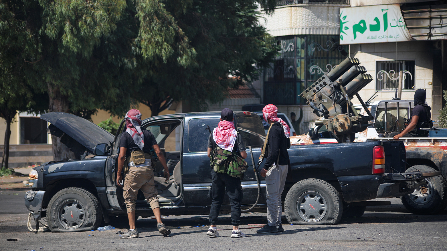 Tribal and Bedouin fighters deploy in western Sweida amid clashes with Druze gunmen, July 19, 2025. (Photo: AFP)