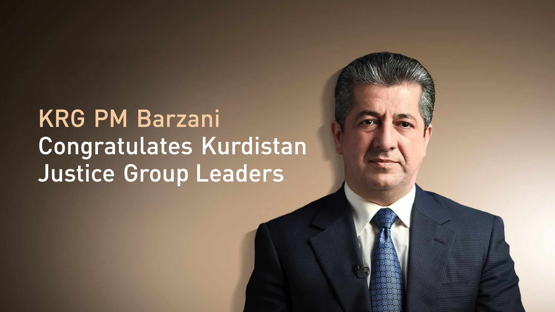 Kurdistan Region's Prime Minister Masrour Barzani. (Photo: Kurdistan24)