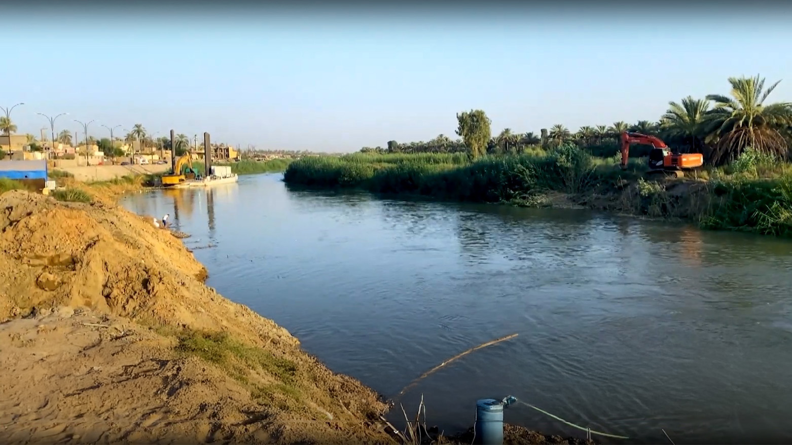 The photo shows a waterway in Salahaddin province, Iraq. (Photo: Kurdistan24)