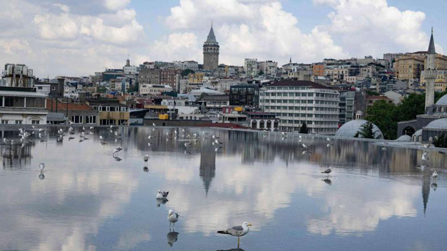 Outside view of the new building of the Istanbul Modern Art Museum looking towards the Galata tower, in Istanbul. (Photo: AFP)