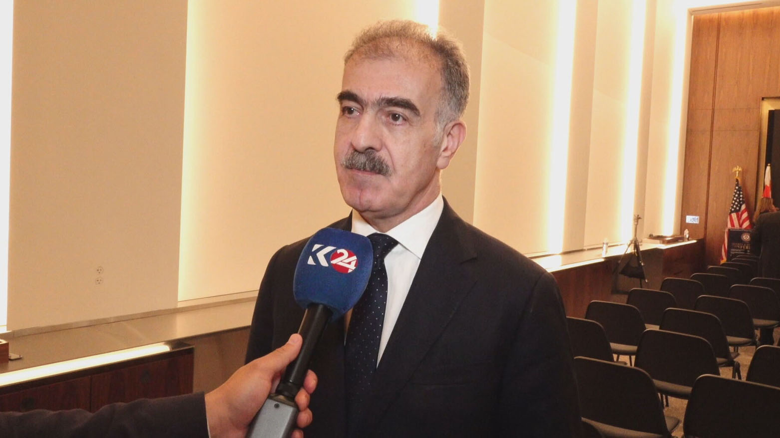 Safeen Dizayee, head of the KRG Department of Foreign Relations, speaking to Kurdistan24, July 25, 2025. (Photo: Kurdistan24)