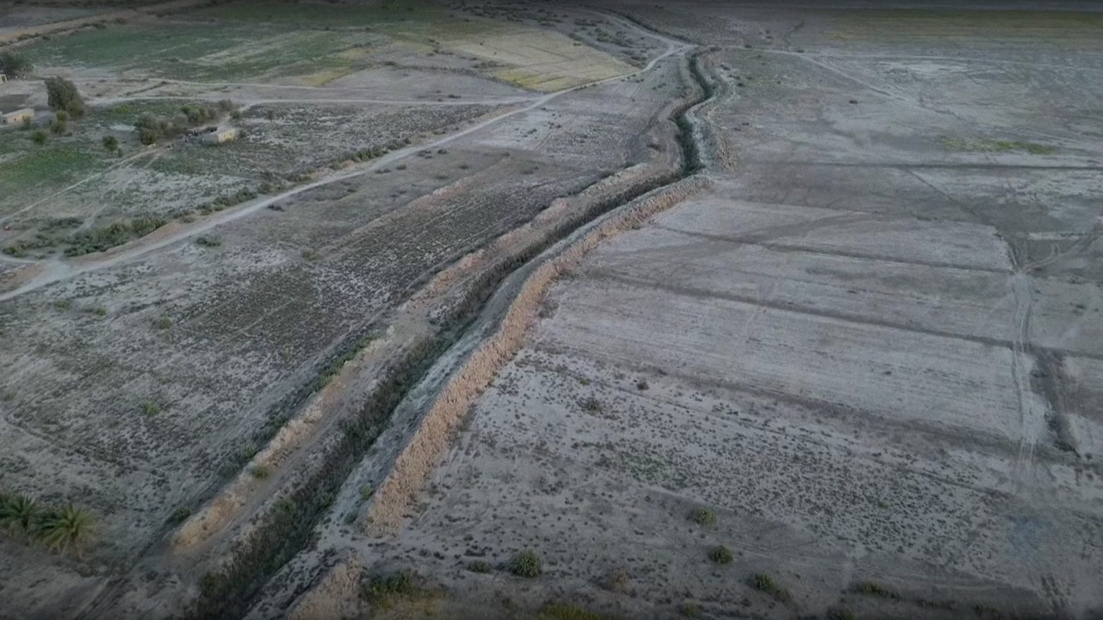 An aerial view of al-Shafi'iyah district west of Diwaniyah province. (Photo: Kurdistan24)