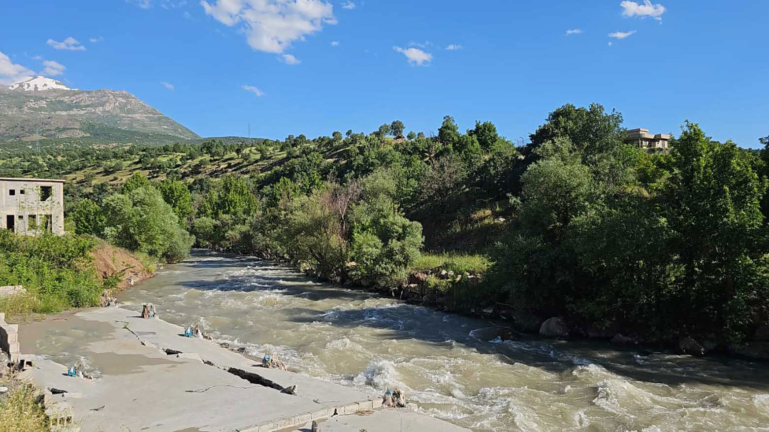 Sheikhi Balakan River near the Galala subdistrict in Erbil province, May 17, 2024. (Photo: Kurdistan24)