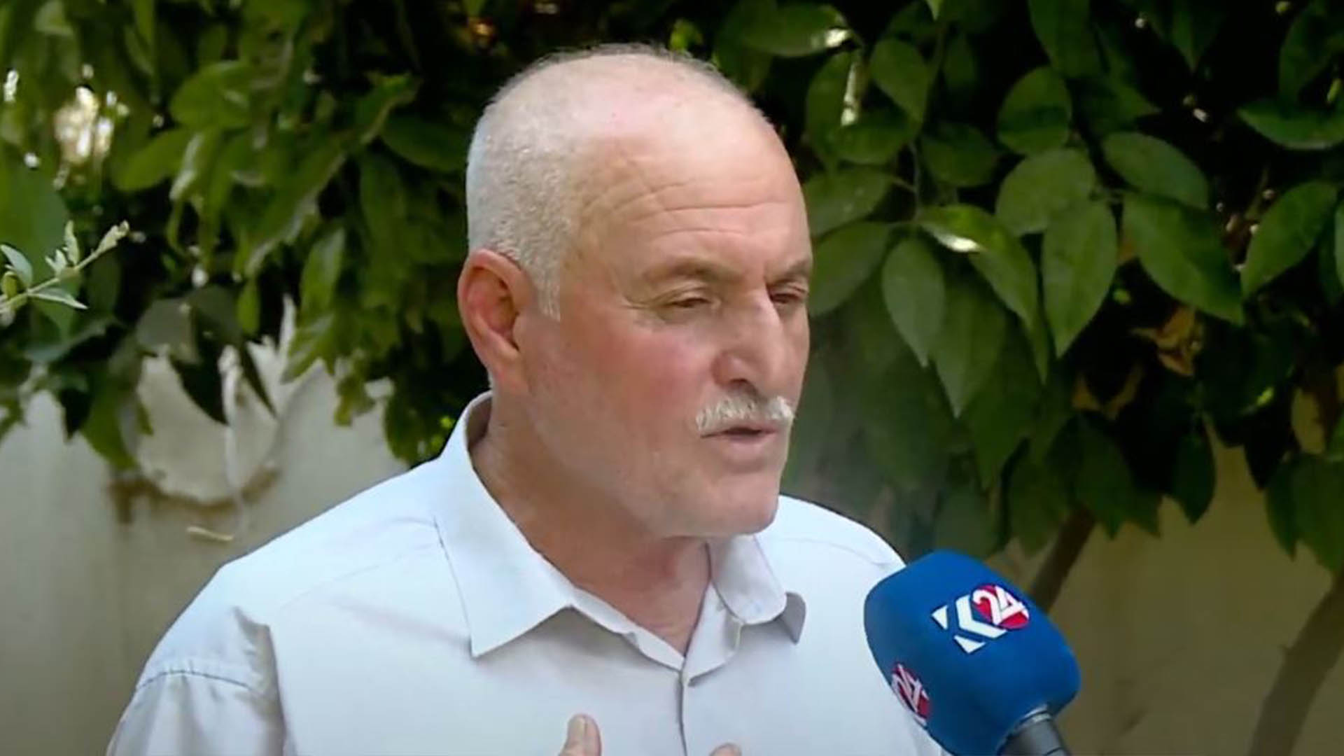 Ibrahim Tobzawayi, the Kurdish farmer and a resident of Kirkuk's Tobzawa village. (Photo: Kurdistan24)