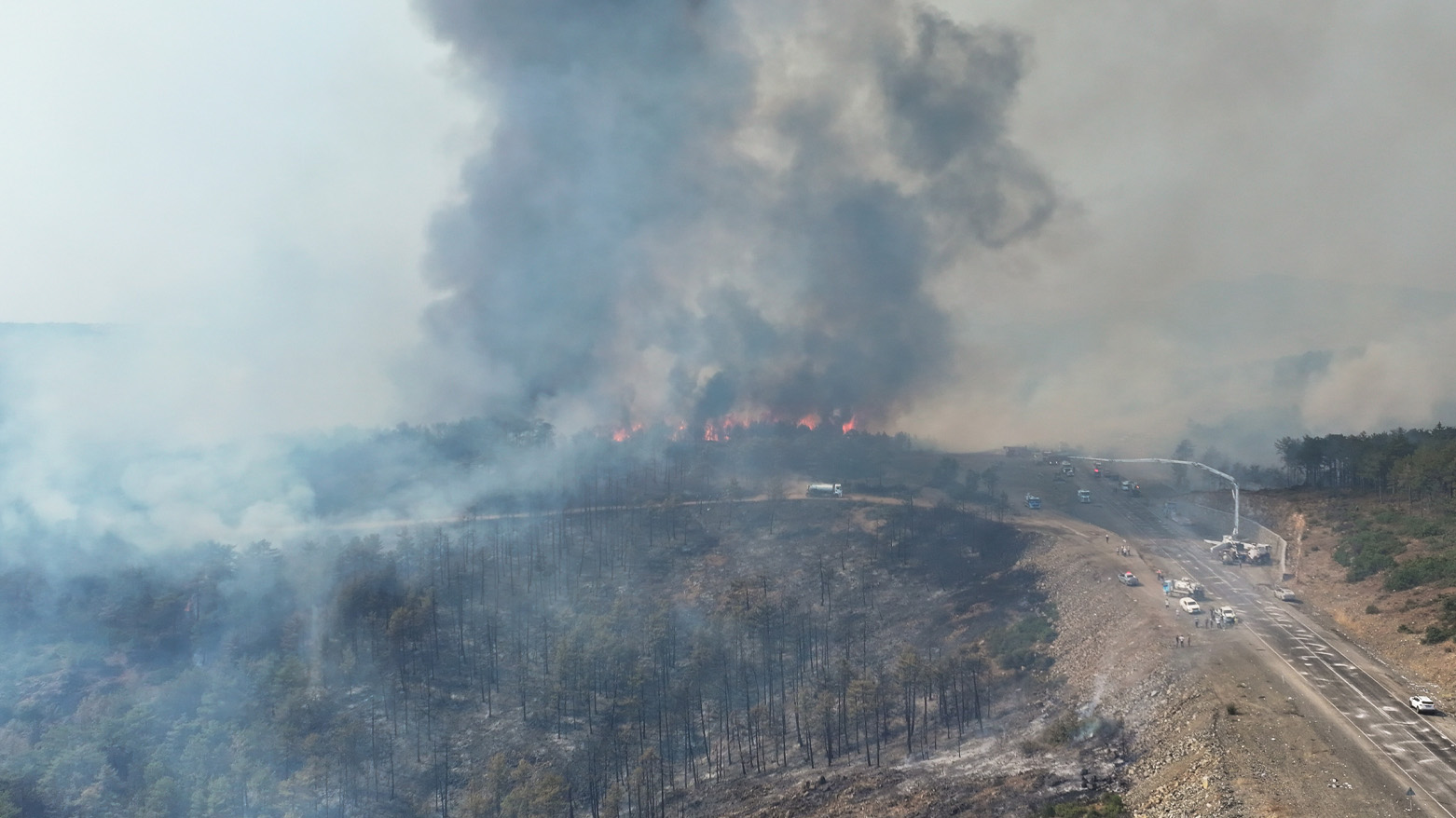 Üç orman yangının kontrol altına alındığı bildirildi