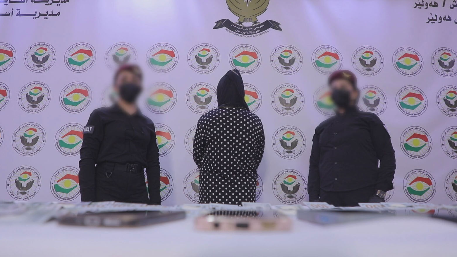 أمن أربيل يلقي القبض على امرأة بتهمة سرقة كبار السن