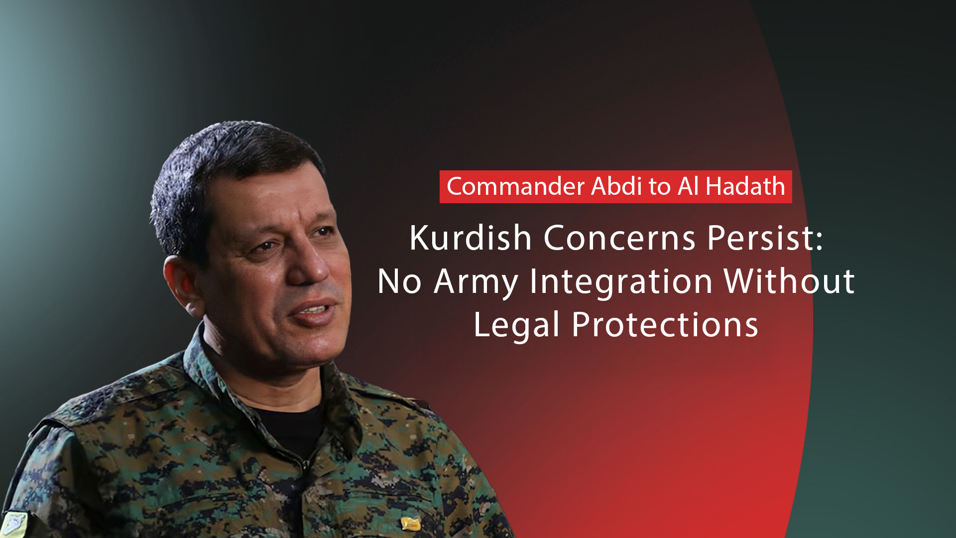 SDF Commander Mazloum Abdi. (Photo: AFP)