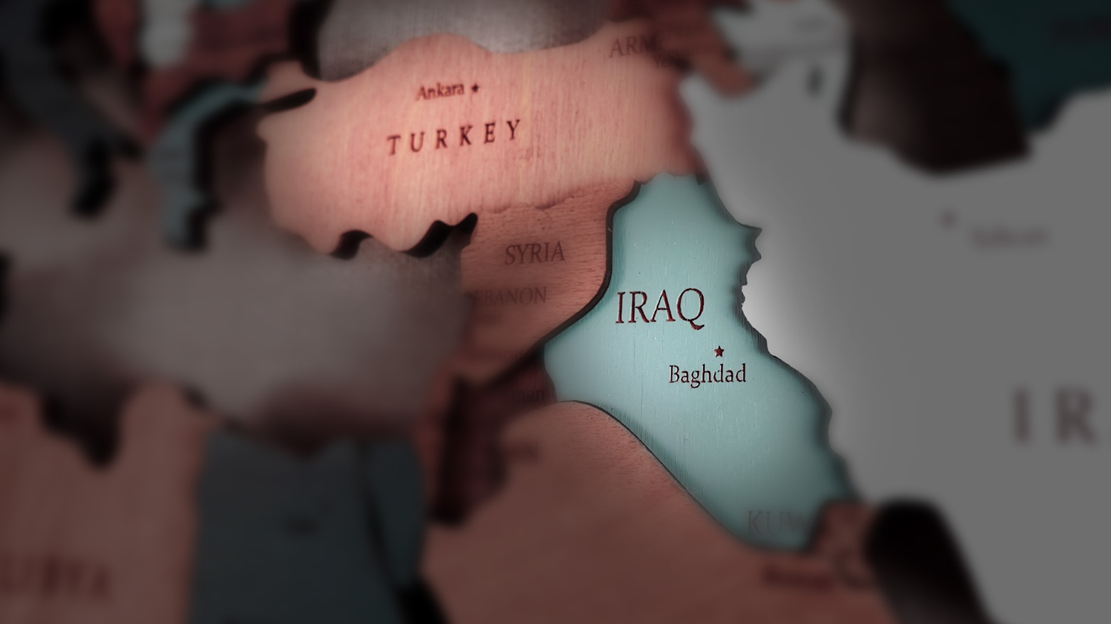 The illustrative photo shows the maps of both Iraq and Türkiye. (Photo: Kurdistan24)