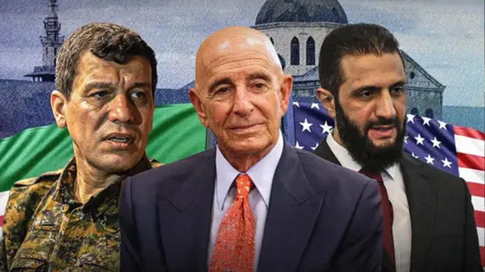 Tom Barrack bo Ebdî: Em bizavên we bo hevgirtinê li bin serkirdetiya Ehmed Şera bilind dinirxînin