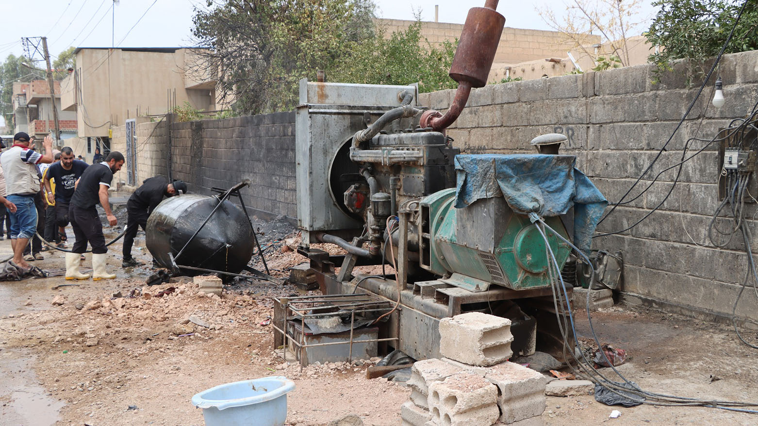 Li Dirbêsiyê, di encama teqîna tankeyeke mazotê du kesan canê xwe jidest dan