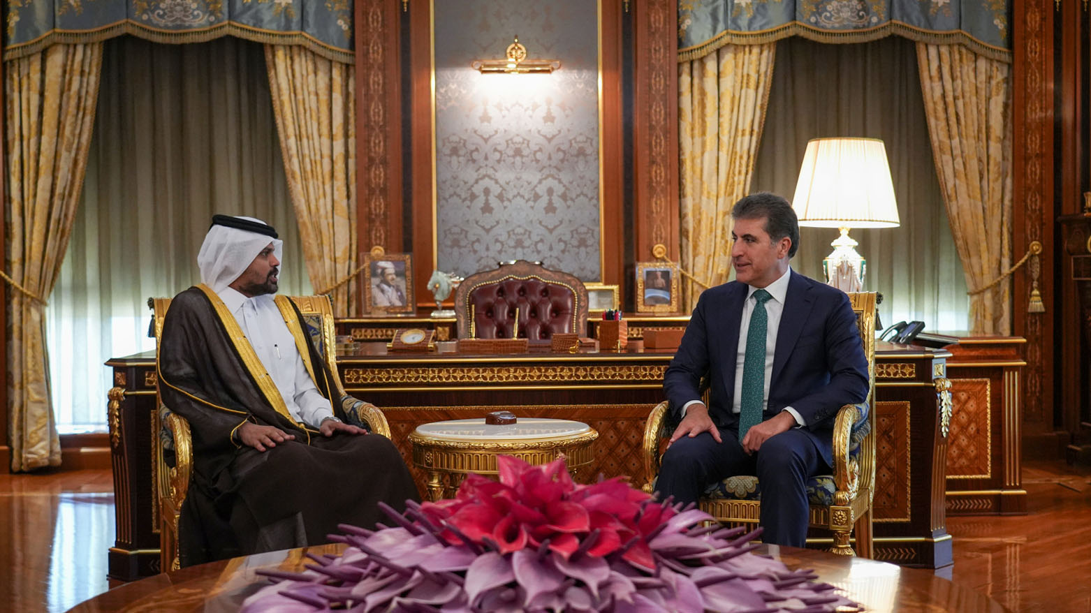 رئيس إقليم كوردستان يشكر القنصل العام القطري