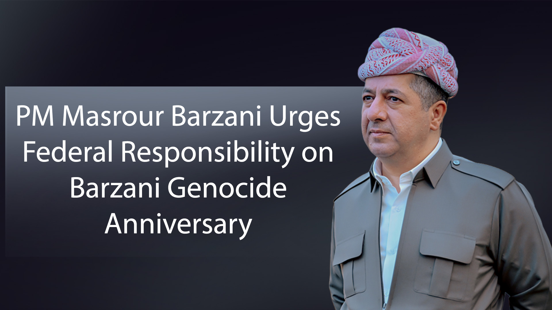 Kurdistan Region Prime Minister Masrour Barzani. (Graphics: Kurdistan24)