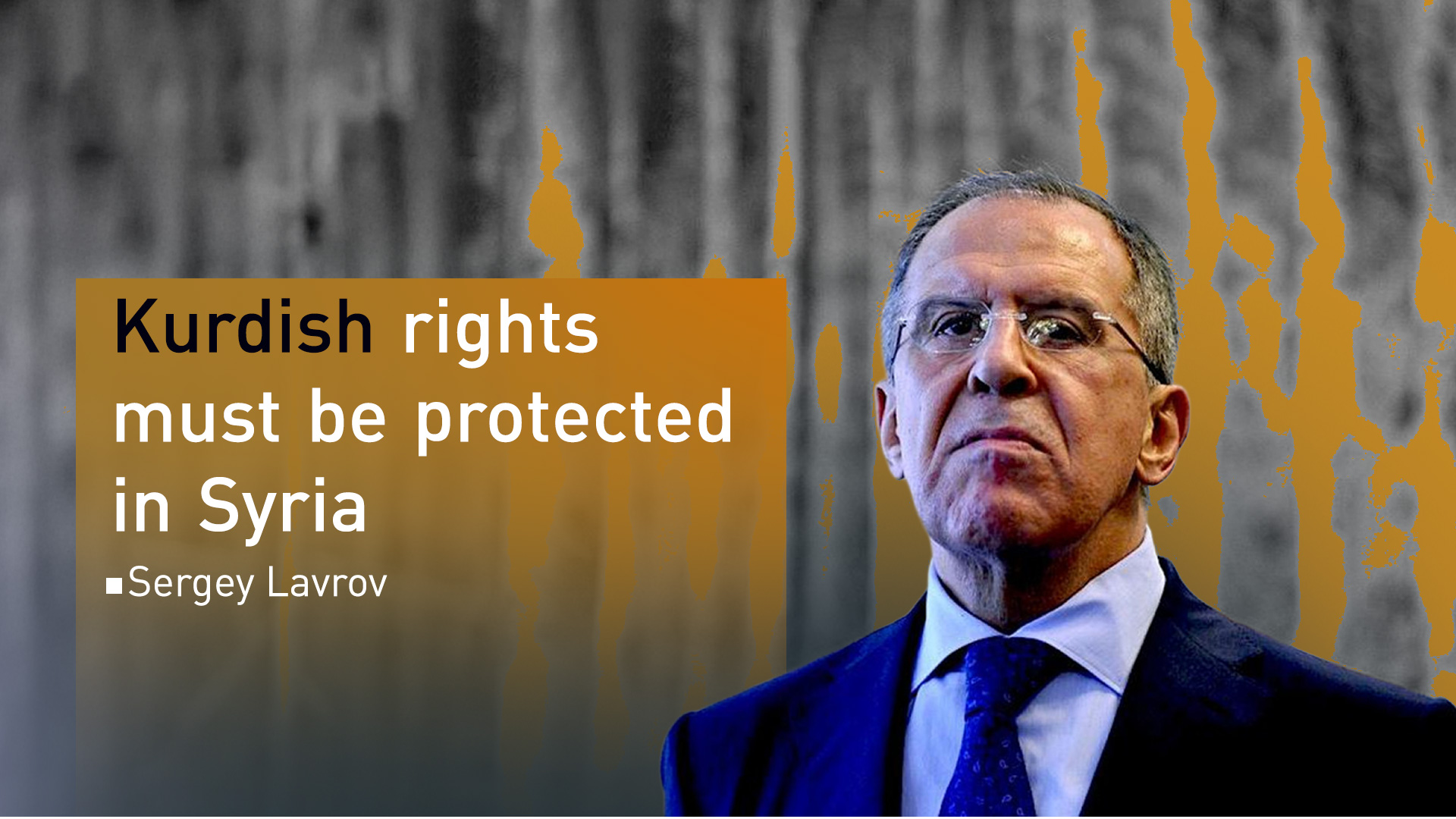 Russian Foreign Minister Sergey Lavrov. (Graphic: Designed by Kurdistan24)