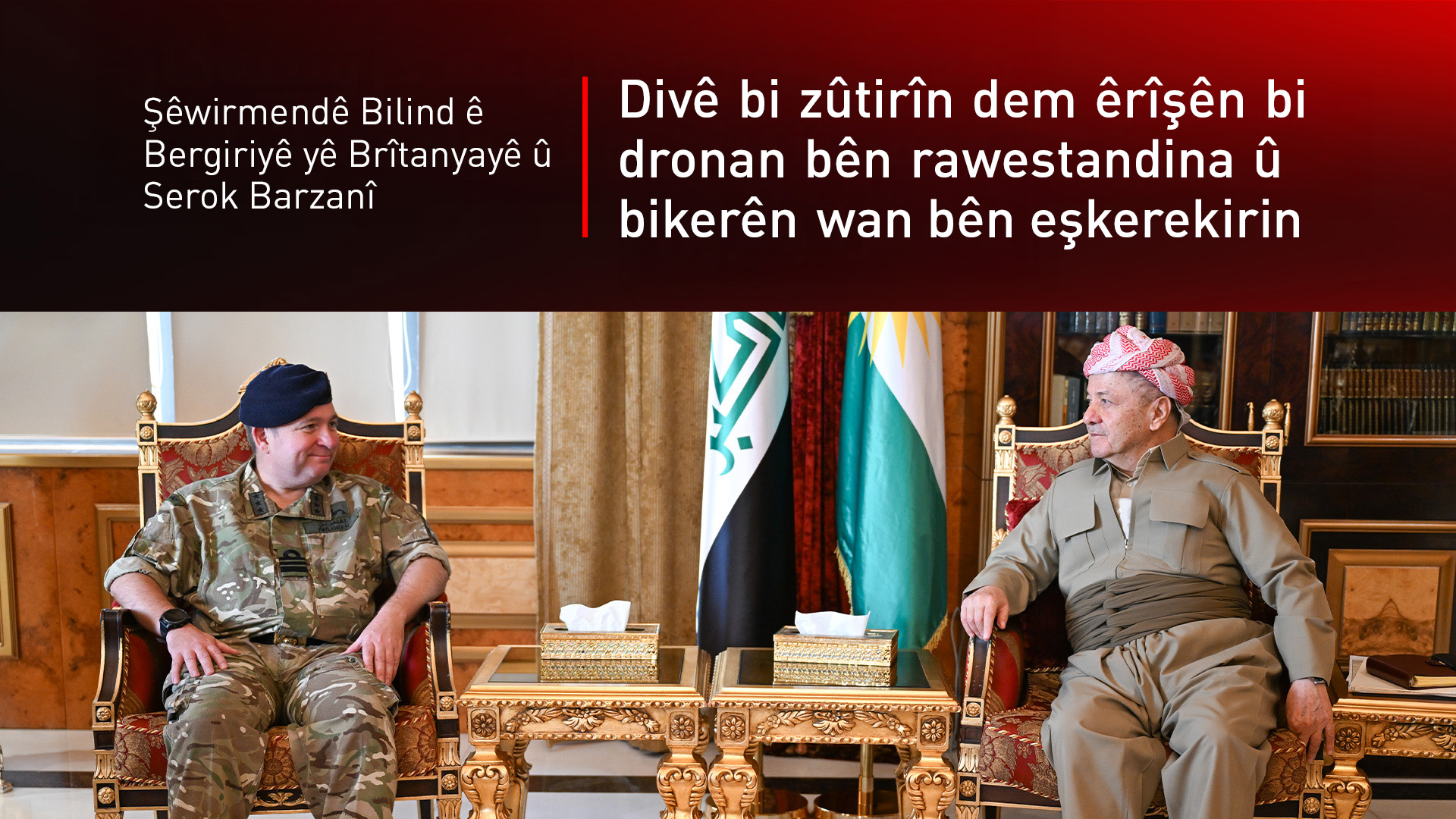 Brîtanya daxwaza rawestandina êrîşên bi dronan ên li ser Herêma Kurdistanê dike