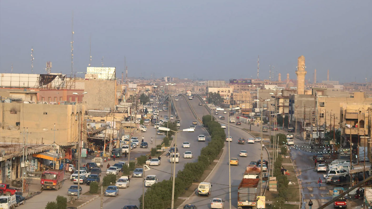 An aerial view of Fallujah city. (Photo: Kurdistan24)