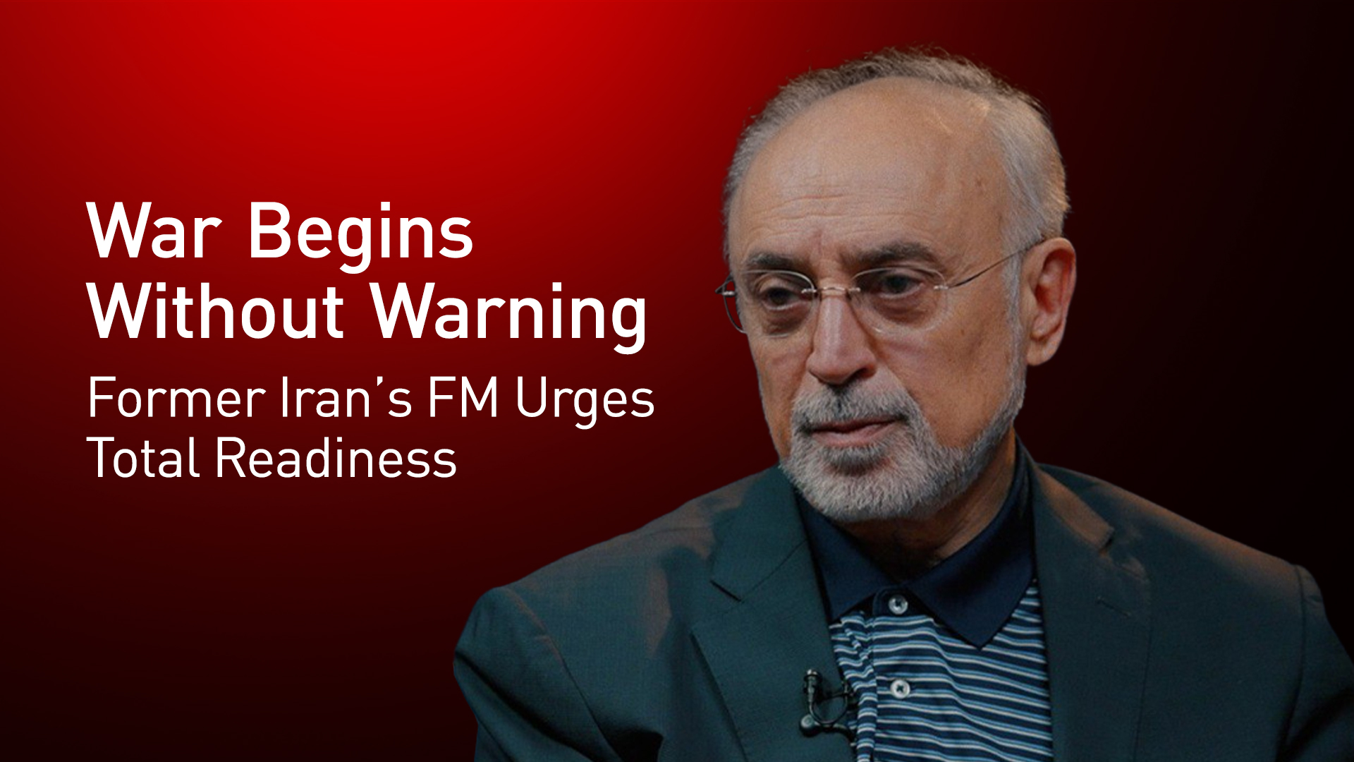 Ex-Iranian FM Ali Akbar Salehi. (Photo: Jamaran News Website)