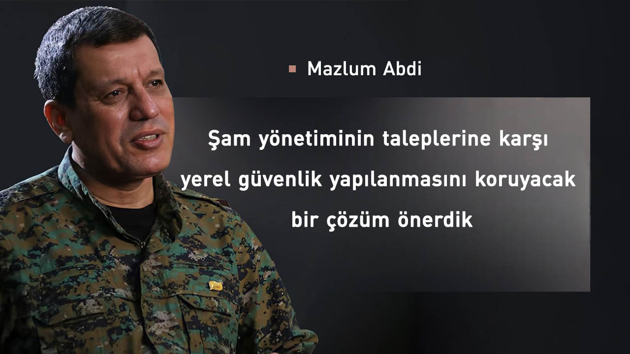 Mazlum Abdi: SDG hiçbir zaman Türkiye için tehdit olmadı