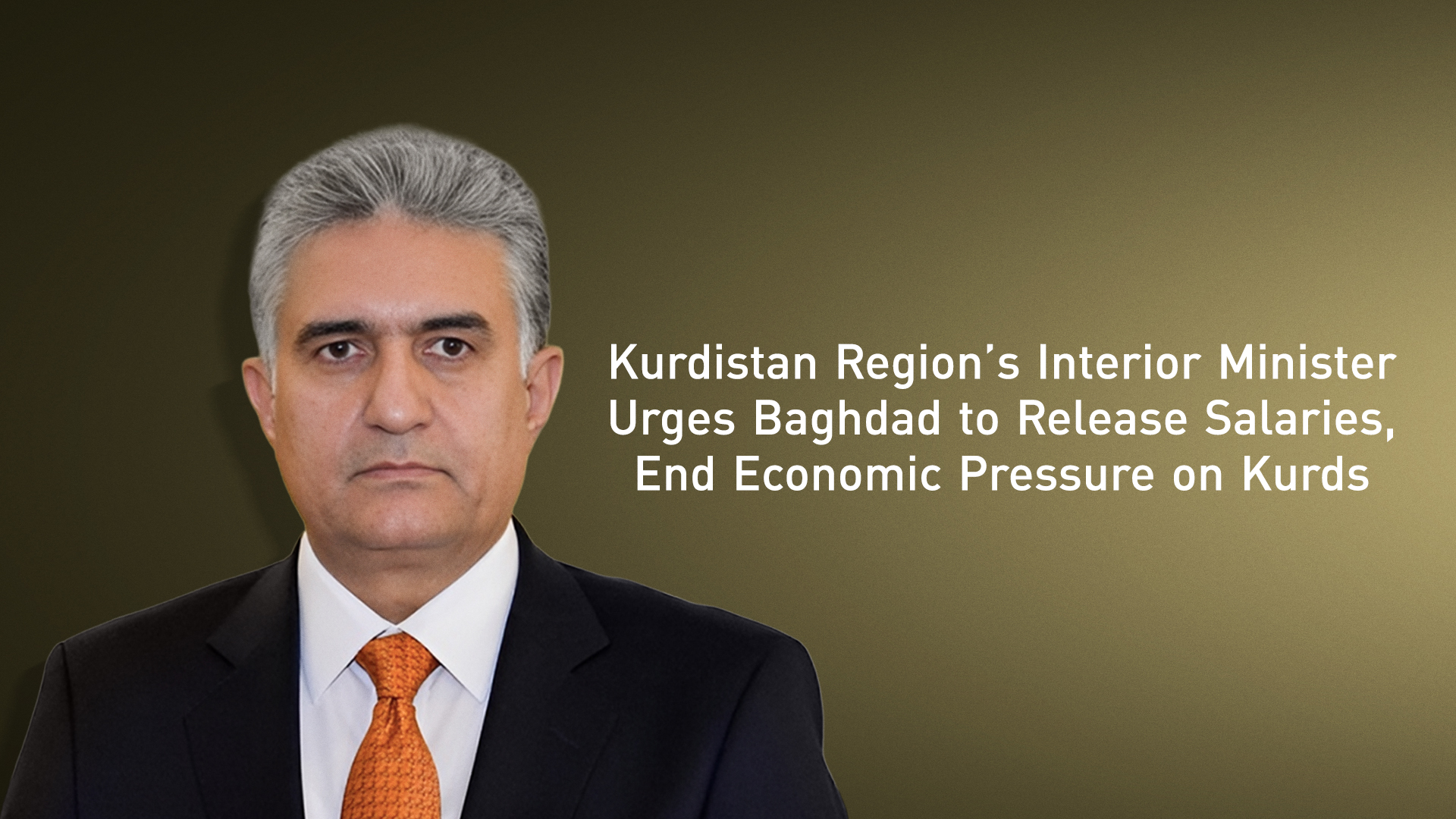 KRG Interior Minister Rebar Ahmed. (Graphics: Kurdistan24)