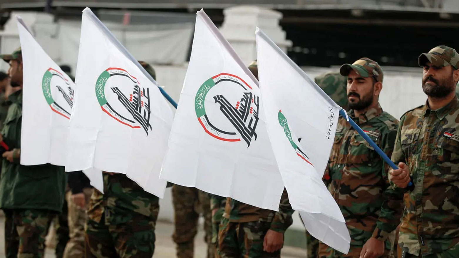 ژمارەیەک چەکداری حەشدی شەعبی