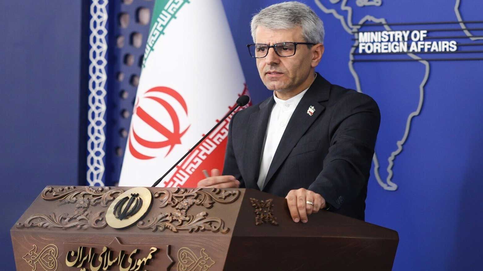 Iranian FM spokesman Esmaeil Baqaei speaking in a press breifing on July 28, 2025. (Photo: Tehran Times)