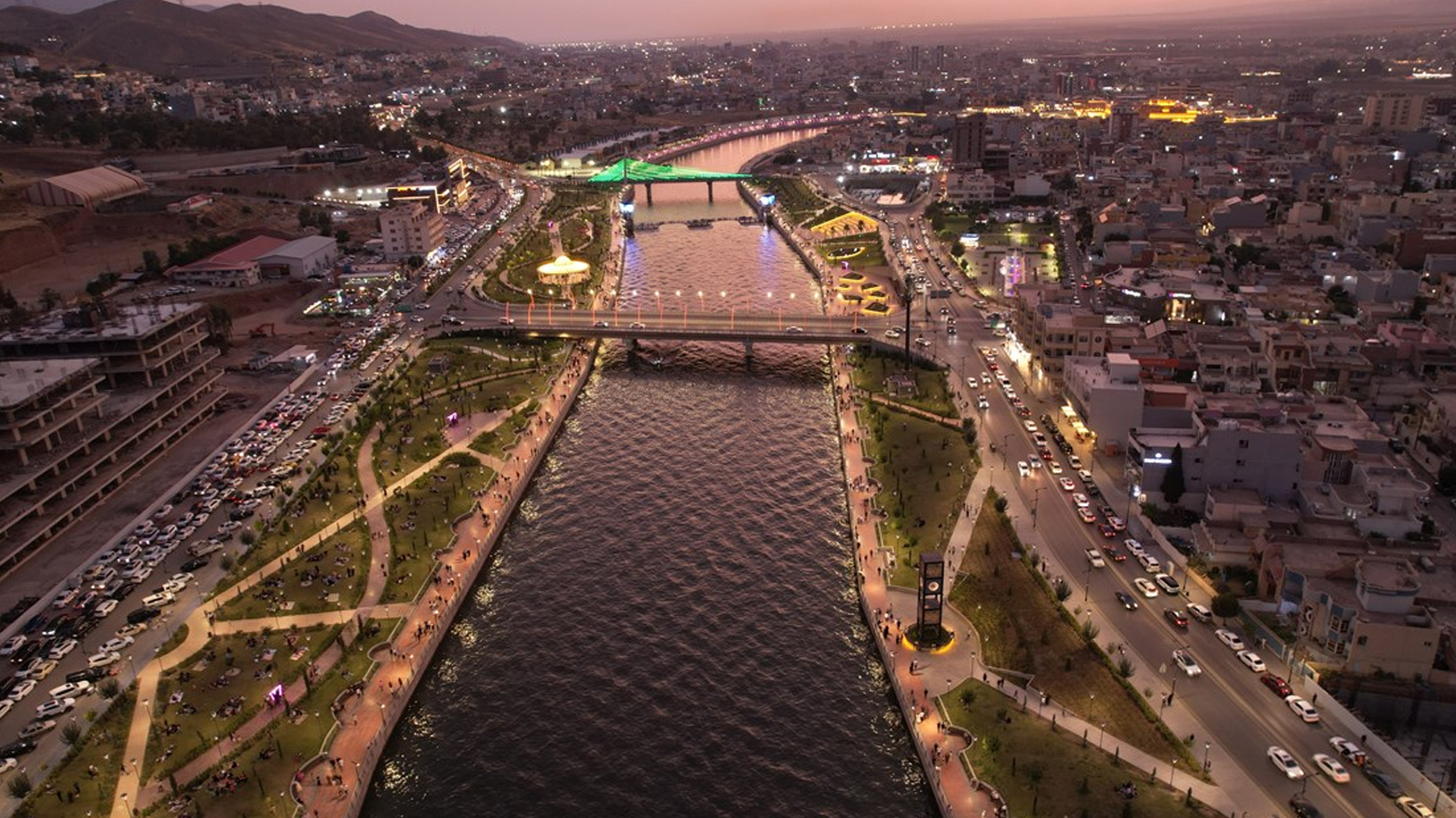 Corniche Zakho the city’s most renowned landmark. (Photo: KRG)
