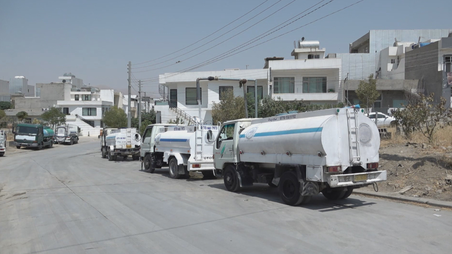 بێئاوی تەنگی بە سلێمانی هەڵچنیوە؛ هەندێکجار تەنکەری ئاو دەست هاووڵاتییان ناکەوێت