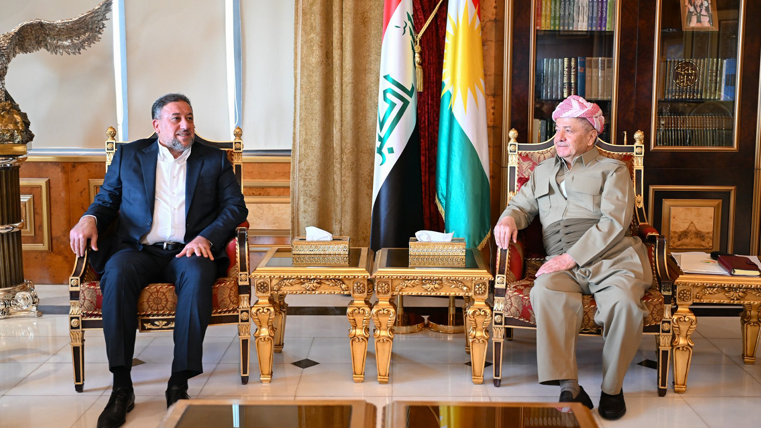 Başkan Barzani ve Hamis Hancer, Irak'taki siyasi sürecin zorluklarını görüştü