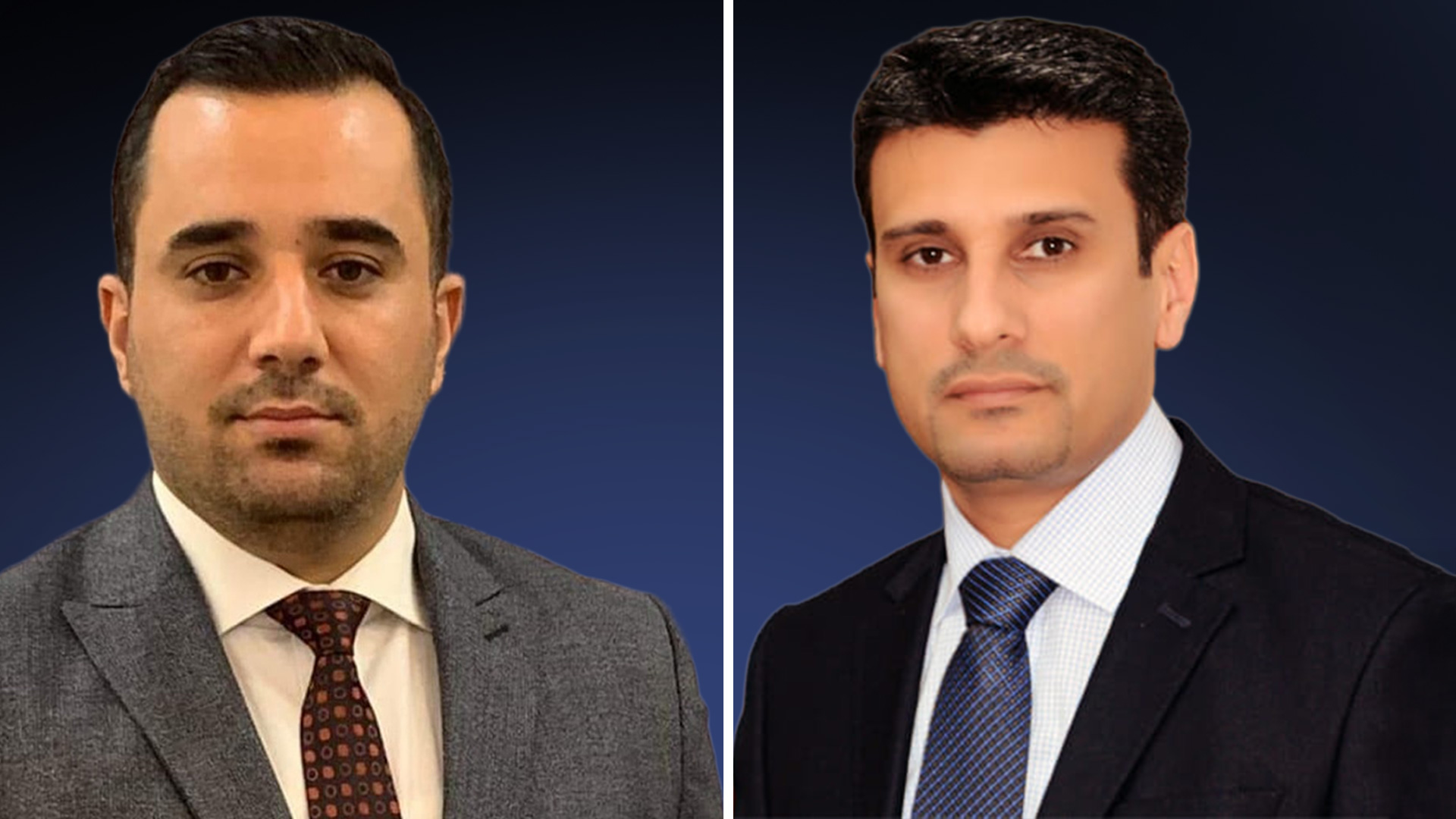 James Hassado Haido (right) and Ramy Noori Syawish. (Photo: Designed by Kurdistan24)