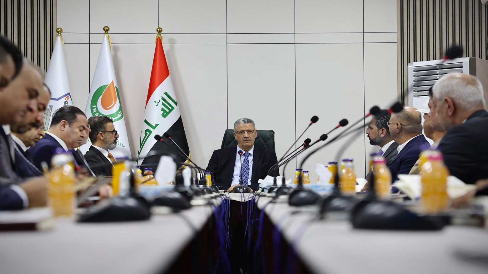 Iraqi Oil Minister and Deputy Prime Minister Hayyan Abdulghani, in meeting with Kirkuk's local administration, August 6, 2025. (Photo: KG Media)