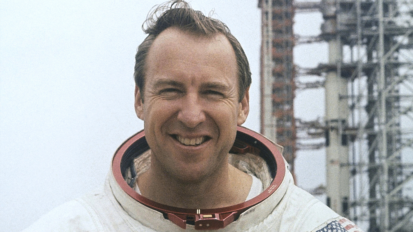 Apollo 13 commander James Lovell in a NASA portrait, Feb. 16, 1970. (AP/NASA)