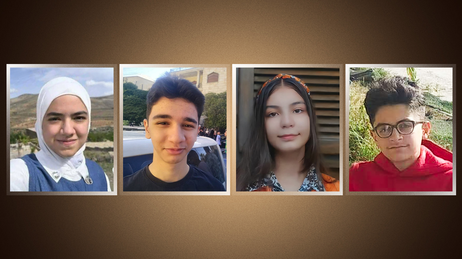The students are from left Perwin Hiso, Roni Abdulmajid. Shirav Tobal, and Shergo Hido. (Kurdistan24)