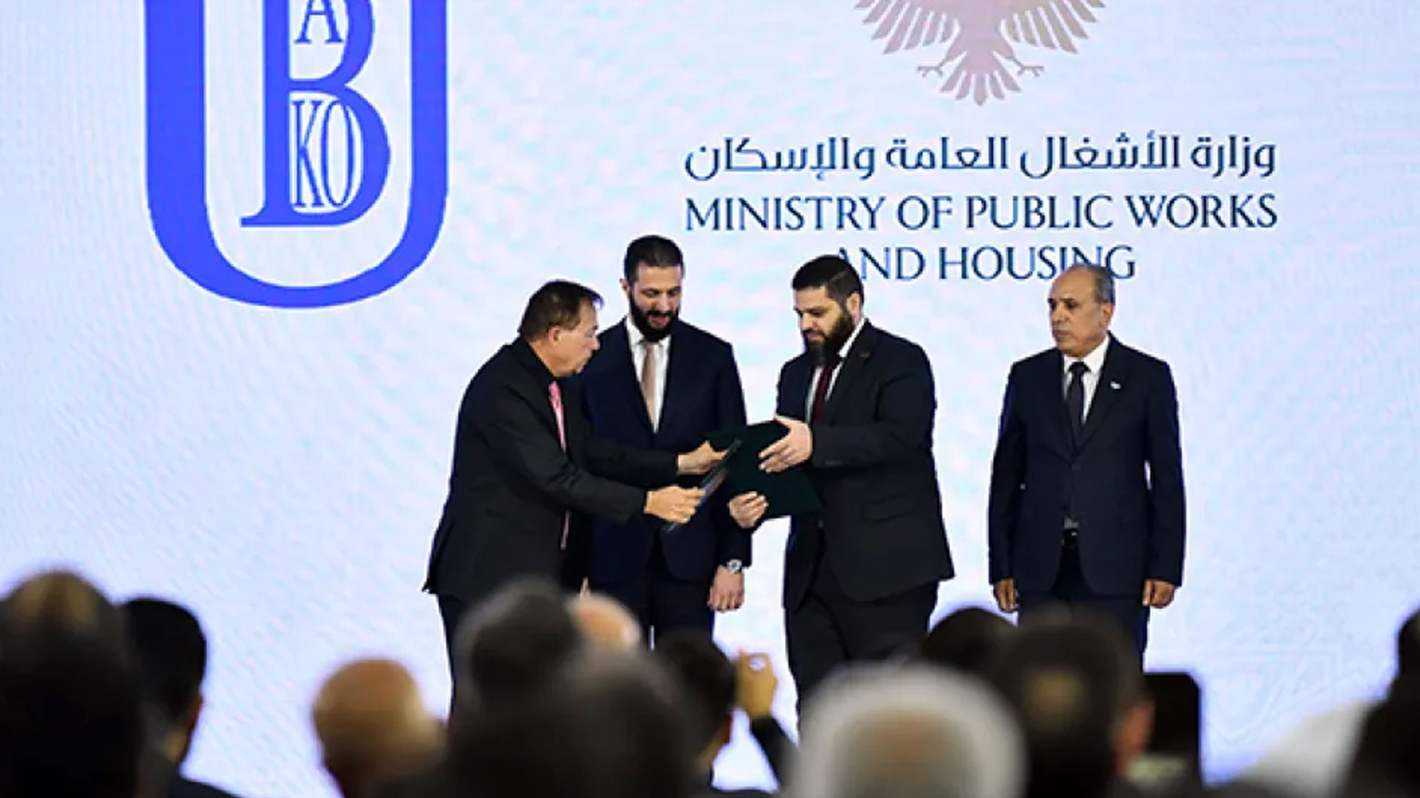 During the signing of the agreement between the company and the Syrian government to develop the Damascus Towers project. (SANA)