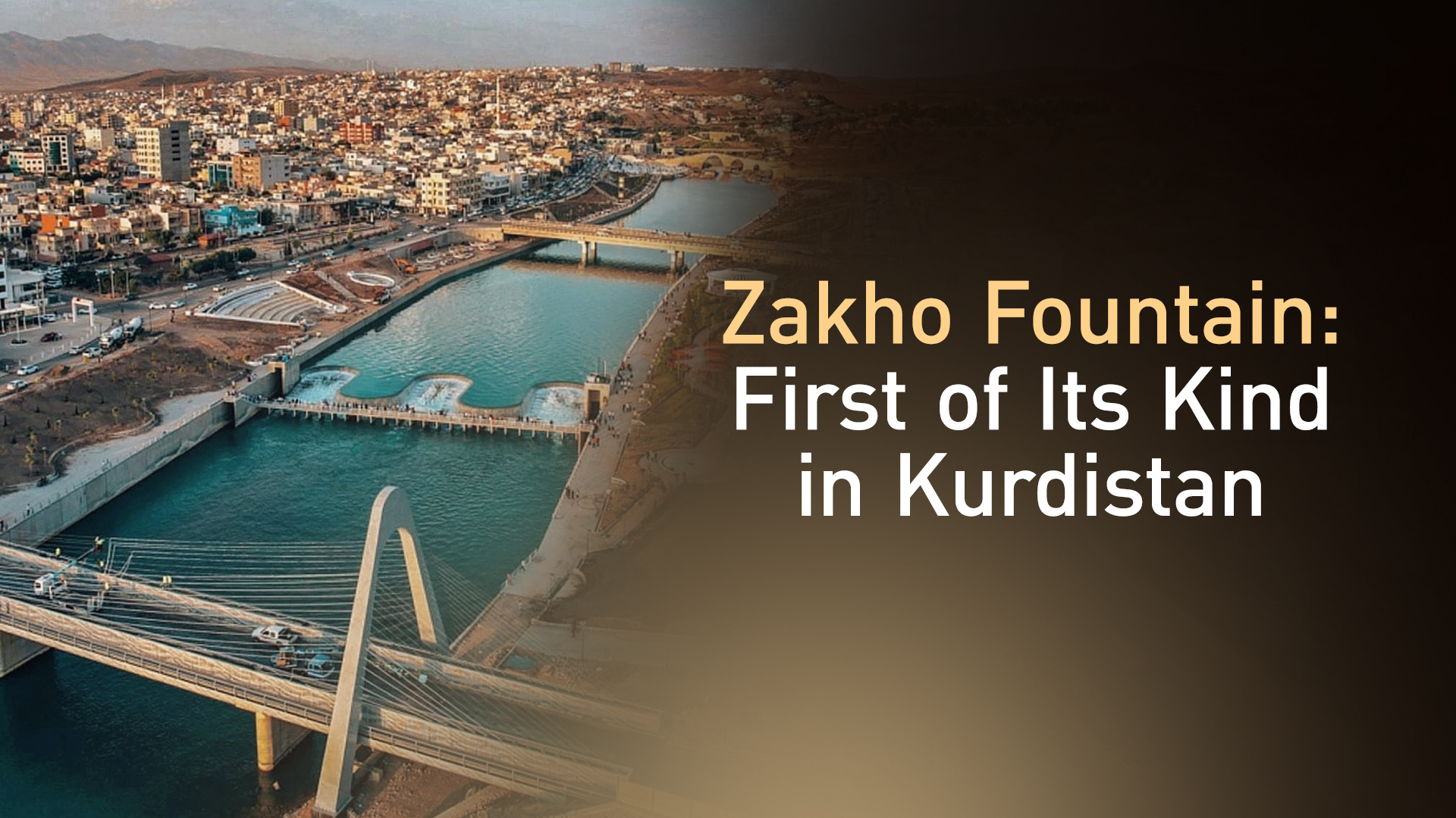 An aerial view of Zakho city. (Photo: Kurdistan24)