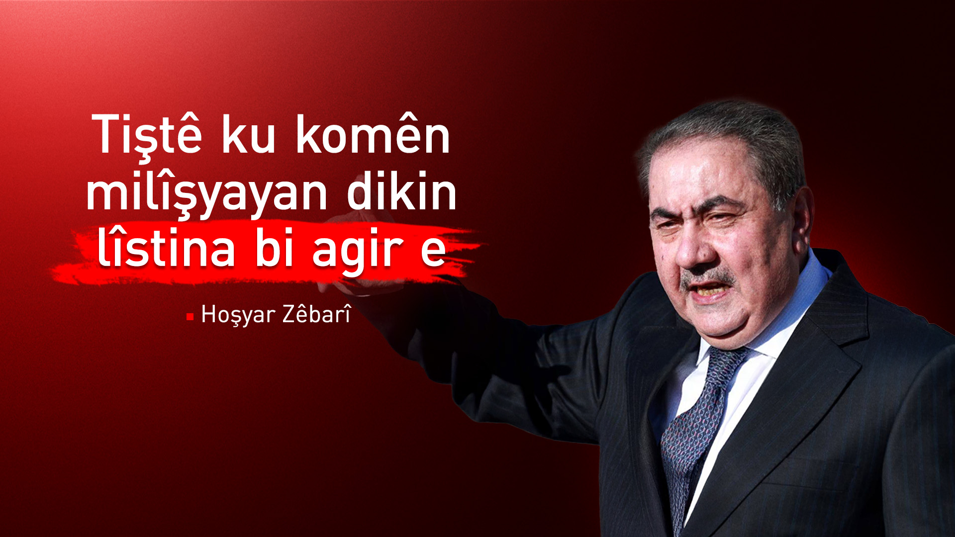 Hoşyar Zêbarî: Rewşa Iraqê li ber teqînê ye
