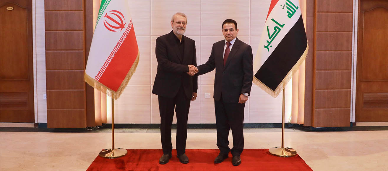 Irak Ulusal Güvenlik Danışmanı Kasım Araci ve İran Ulusal Güvenlik Yüksek Konseyi Sekreteri Ali Laricani
