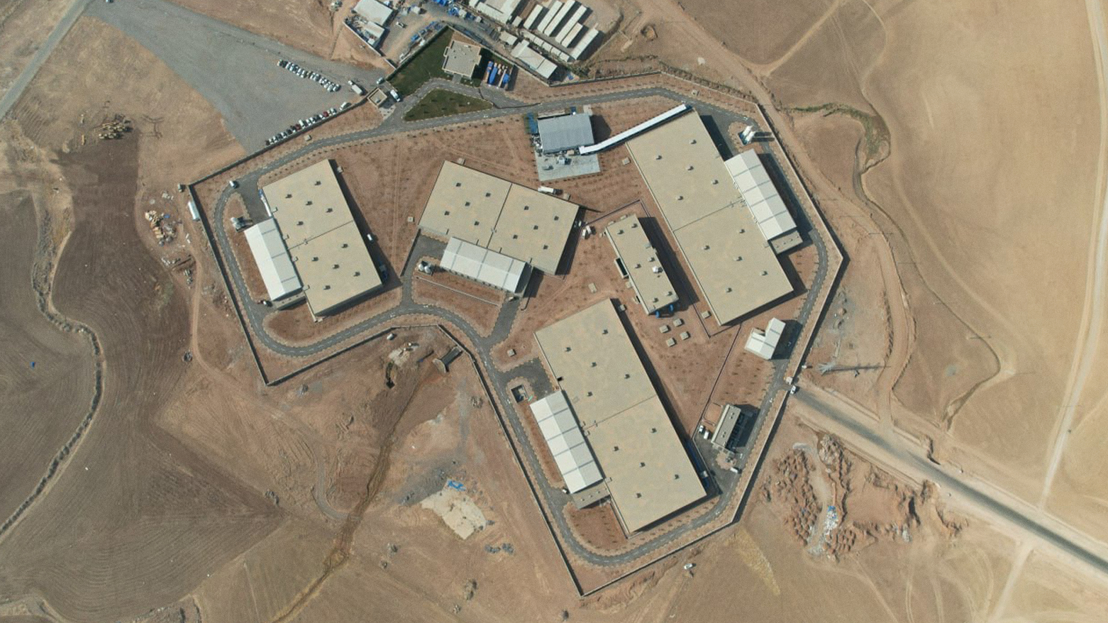 An aerial view of the Erbil Emergency Water Project site. (Photo: Kurdistan24)