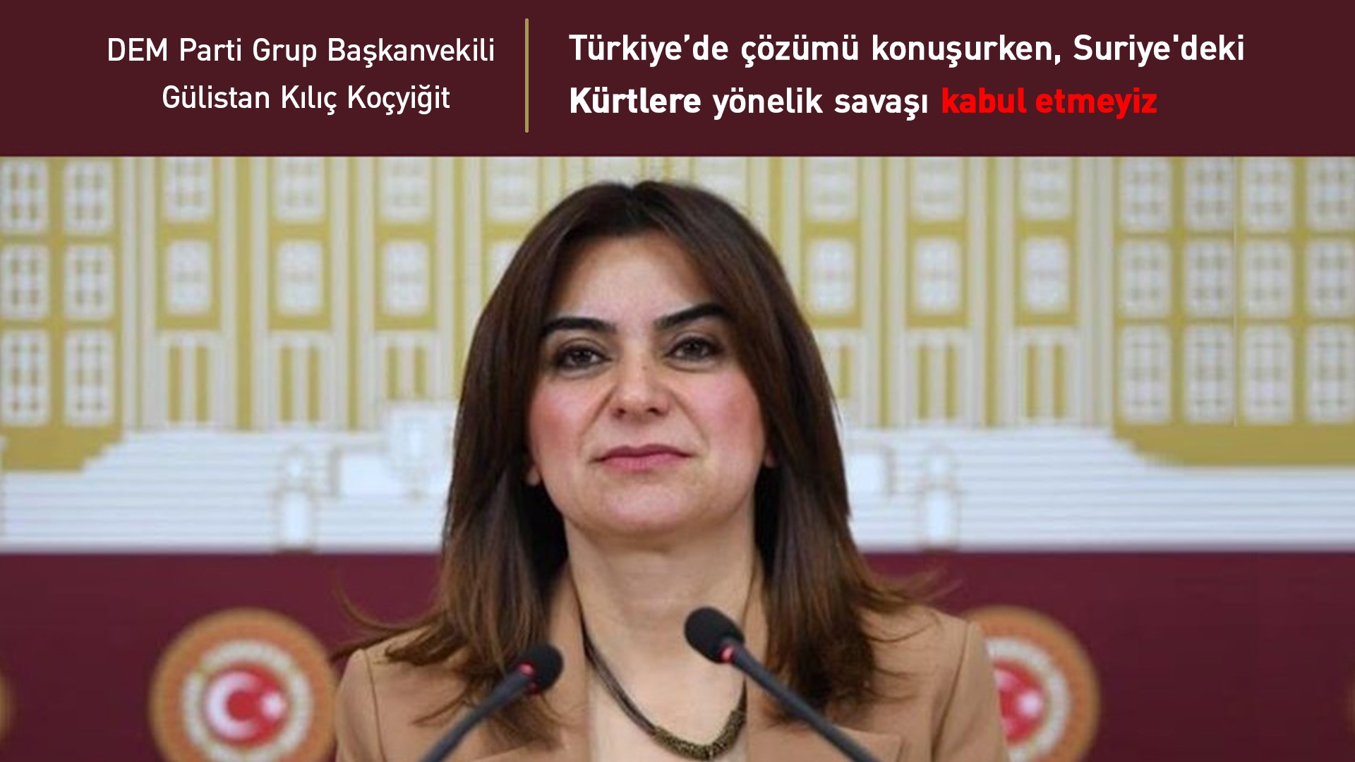 DEM Partili Koçyiğit: Kobani’de bomba yağarken, Diyarbakır’da barış olmaz!