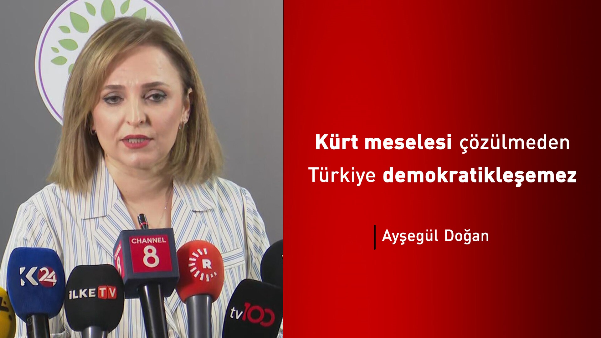 DEM Parti Sözcüsü Ayşegül Doğan