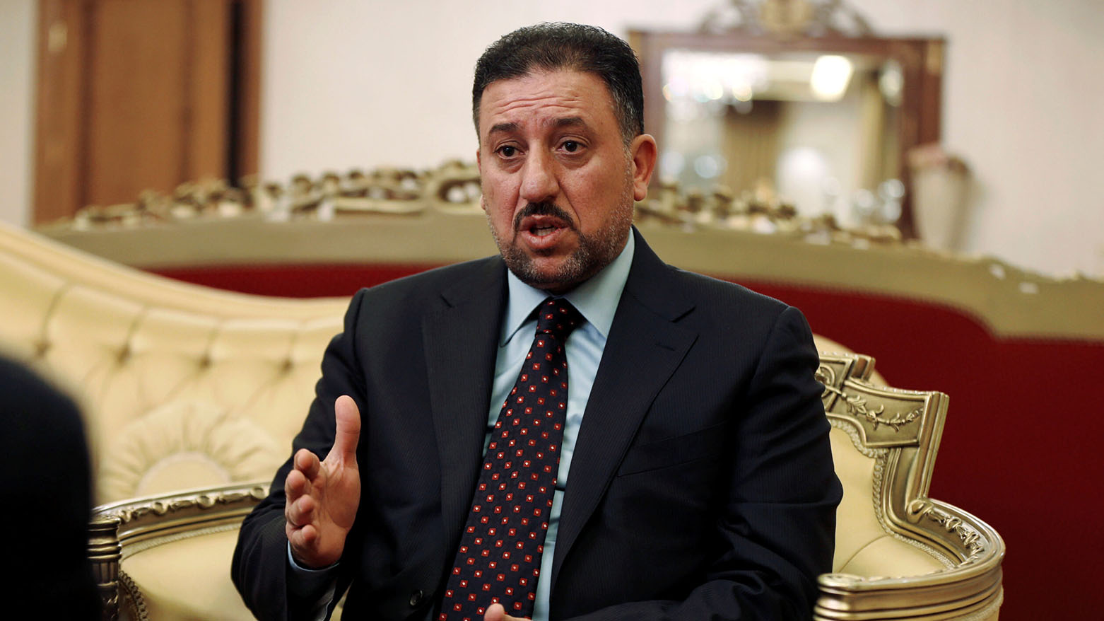 Khamis al-Khanjar, a prominent Iraqi politician and head of the al-Siyada Alliance in the Iraqi Council of Representatives. (Photo: Al-Khanjar's Media Office)