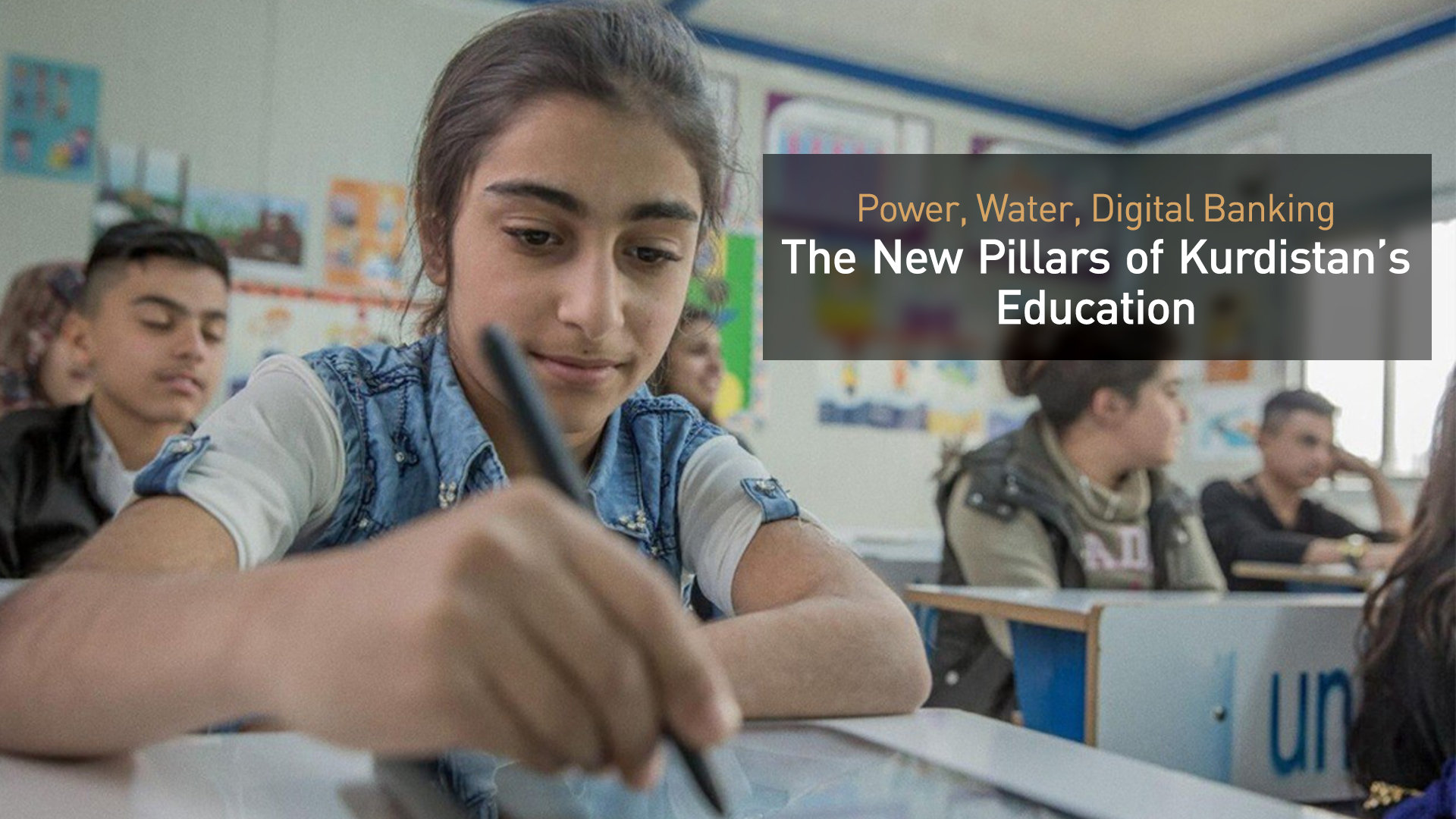 A girl attends class at a school in the Kurdistan Region. (Photo: UNICEF)