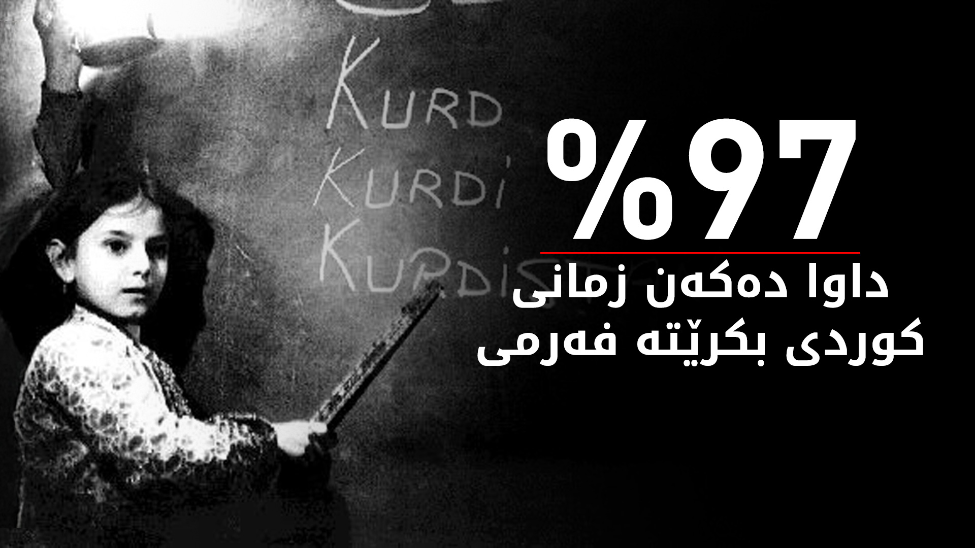 %97 بەشداربووانی ڕاپرسییەک لە تورکیا دەیانەوێت زمانی کوردی بکرێتە فەرمی
