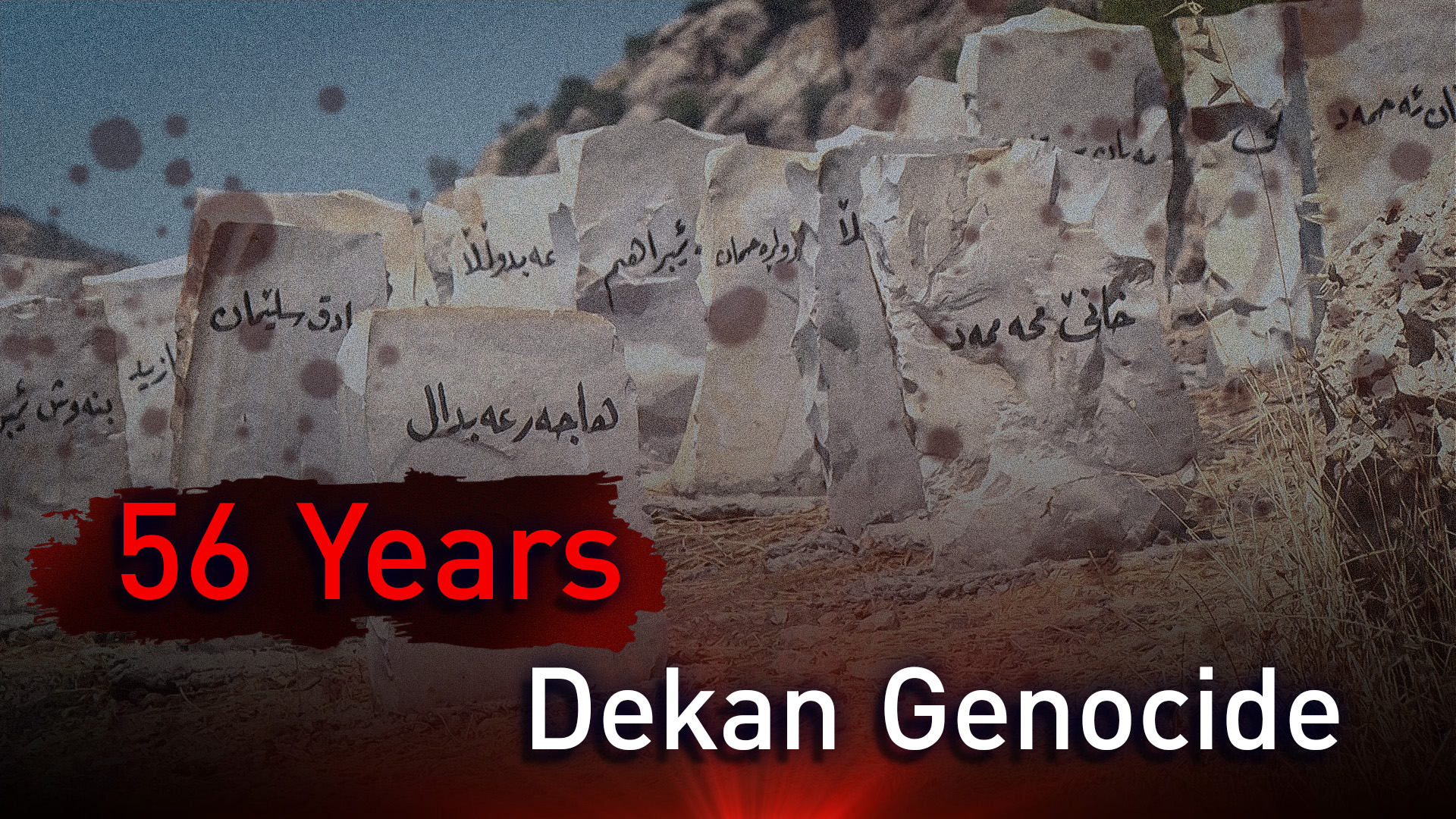 The cemetery beside Dekan Cave, where the massacre took place. (Photo: Kurdistan24)