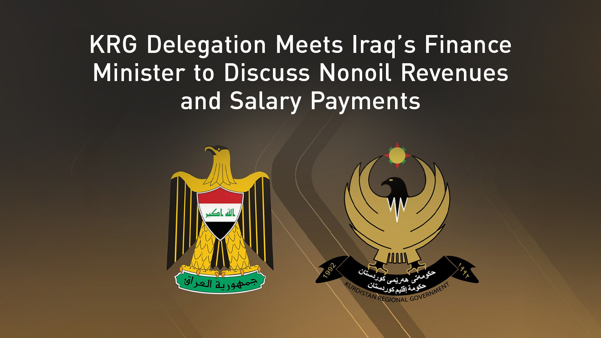 KRG logo, GOI logo. (Graphics: Kurdistan24)