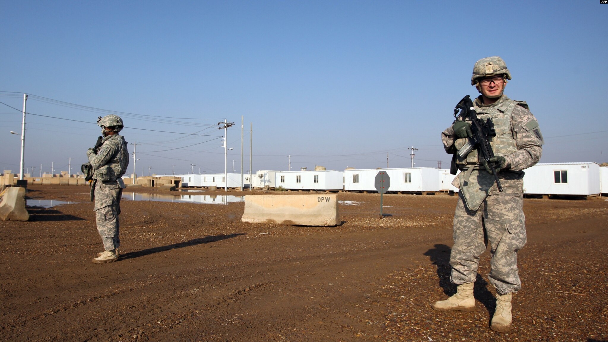 U.S. soldiers in Ain al-Assad Airbase in Iraq. (Photo: AFP)