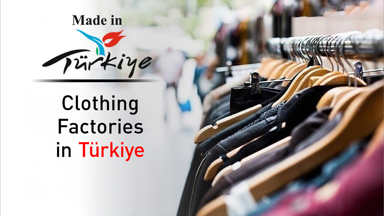 Neatly arranged clothes hang for sale on a busy Istanbul street. (Graphic: Kurdistan24)