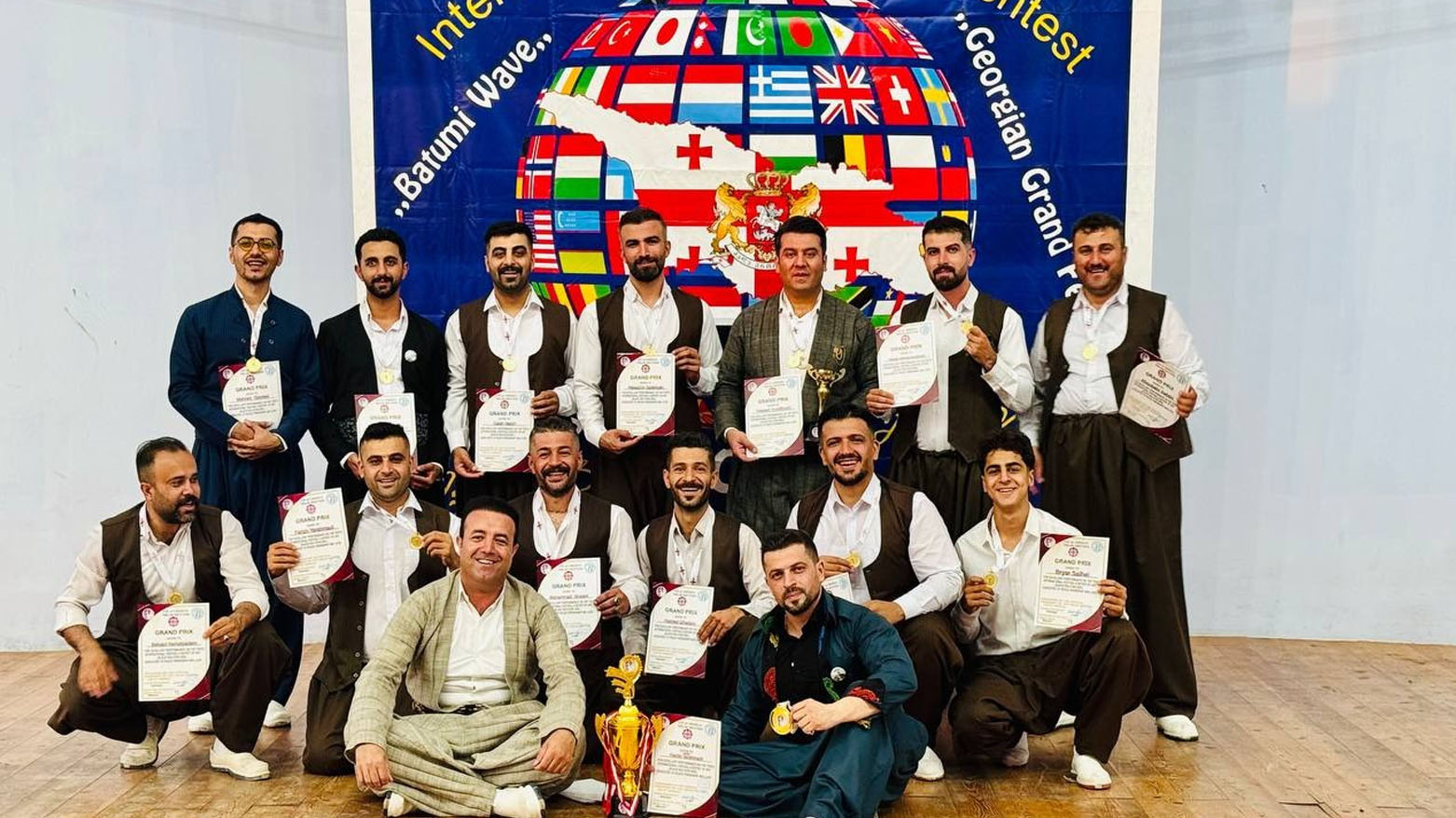درخشش گروه رقص کوردی «شلیوه» در جشنواره‌ی بین‌المللی گرجستان