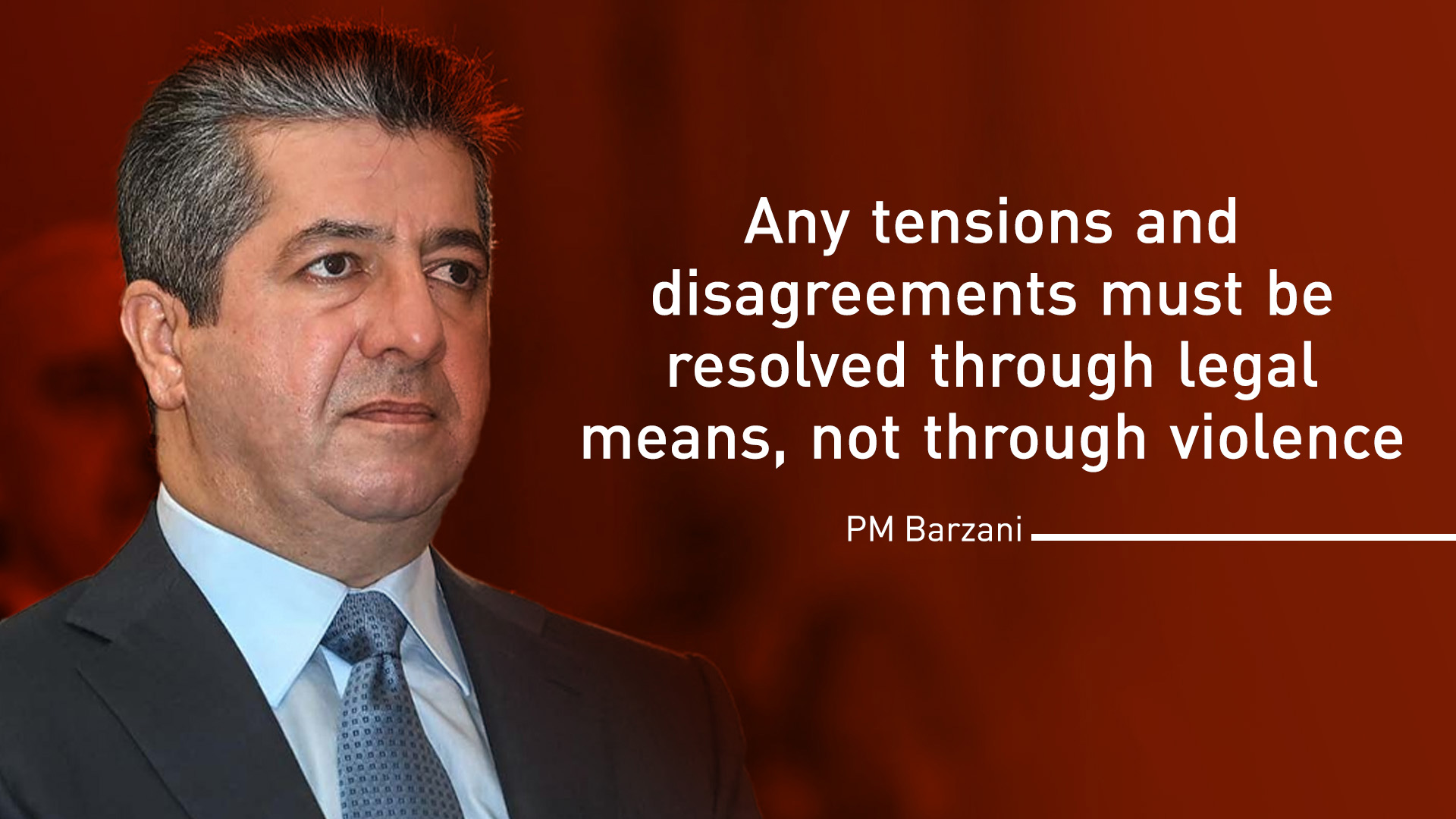 Kurdistan Region Prime Minister Masrour Barzani. (Photo: Designed by Kurdistan24)