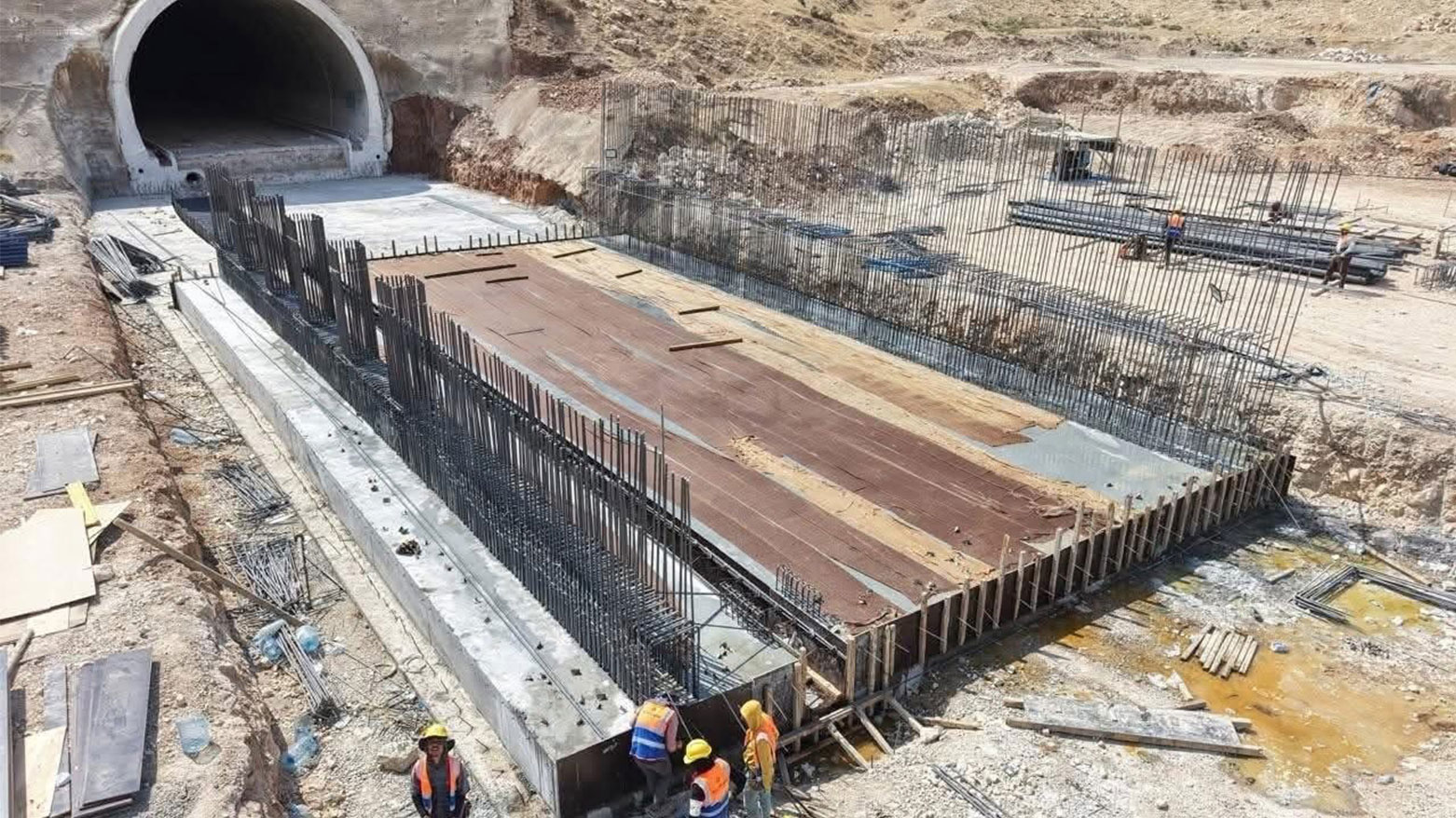 The photo shows the  Kore-Shaqlawa-Qandil road and Mirawa-Mawaran tunnels project. (Photo: Erbil Governorate)